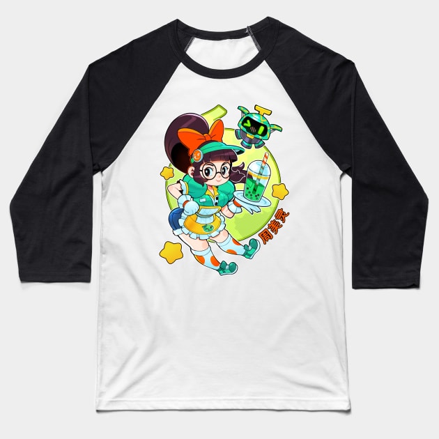 Honeydew Mei (Overwatch Fanart) Baseball T-Shirt by REDZtheARTIST